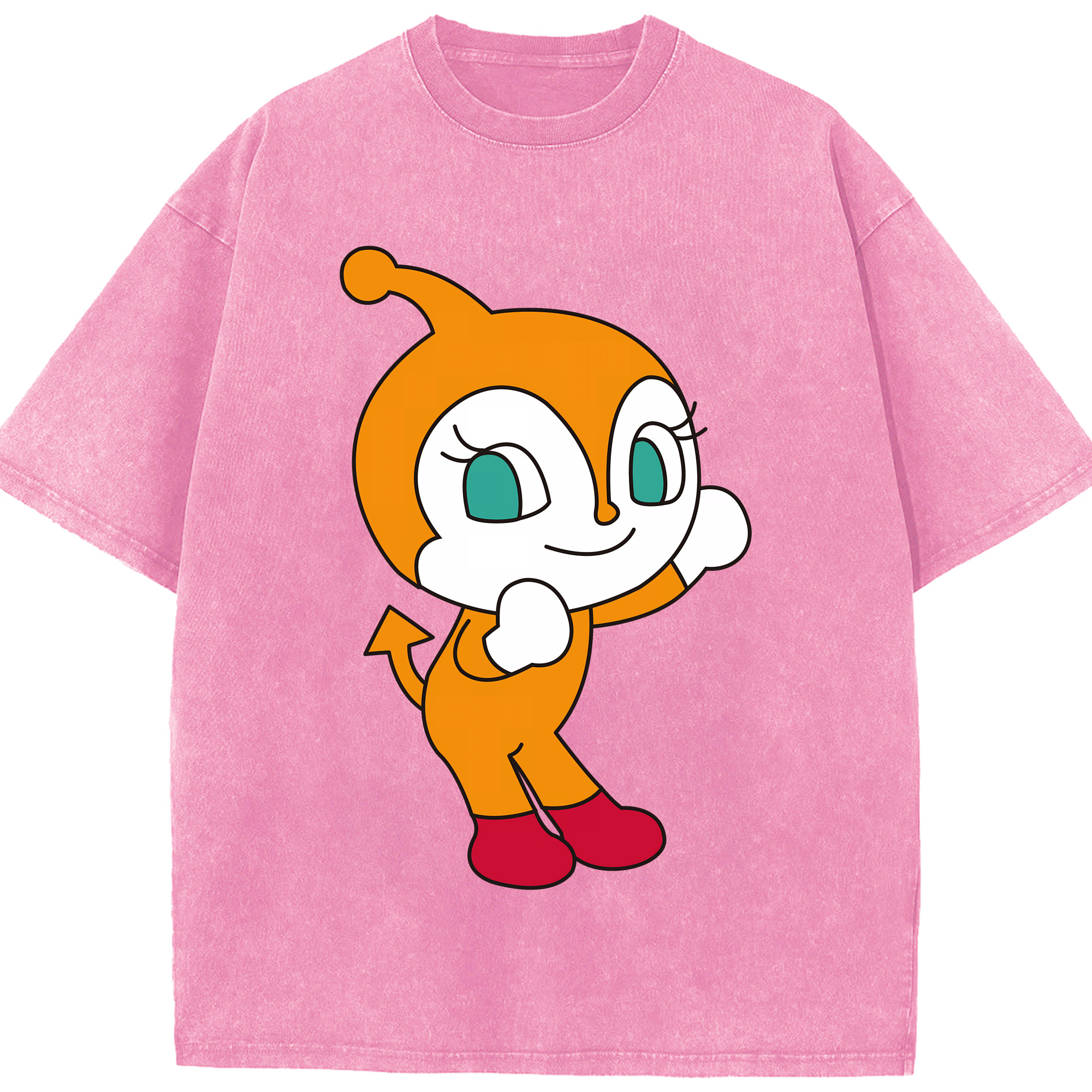 （画像用） アンパンマン Anpanman 綿100% ヴィンテージ風 半袖Tシャツ（フロントプリント）